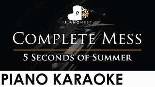 5 Seconds of Summer - Complete Mess - Piano Karaoke Instrumental 5SOS Cover with Lyrics