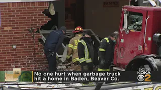 Garbage Truck Crashes Into Home In Beaver County