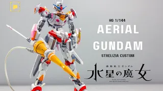 Custom build gunpla - I build HG Aerial Gundam [Strelizia Custom] #gundam #gunpla #witchfrommercury