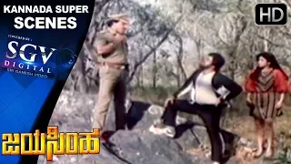 Dr Vishnuvardhan And Sundar Raj Fight And Super Dialogues Kannada Scenes | Jayasimha Kannada Movie