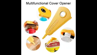 5 in 1 Multi Function Can Opener Bottle Cap Jar Twist Off Lid Quick Opening Cooking Kitchen Tools