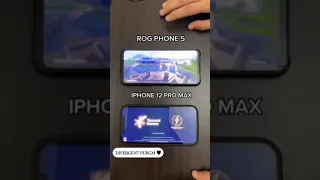 Rog phone 5 vs iphone 12 pro max pubg test