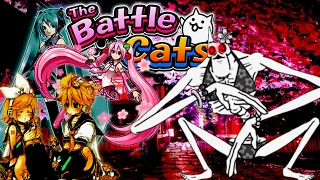 The Battle Cats - Nekoluga the Beauty VS Hatsune Miku's Bosses