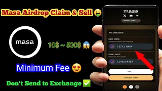 How To Claim Masa Airdrop || Masa Airdrop swap || Masa Airdrop Sell || Masa Airdrop Update