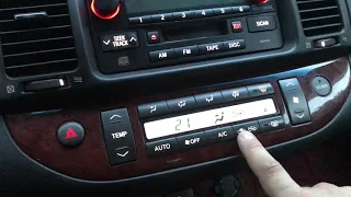 Самодиагностика климат-контроля, отопления и вентиляции в Тойота Камри XV30 (ACV30L)