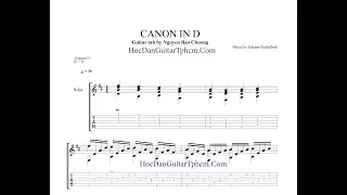 Canon in D - Guitar Tab