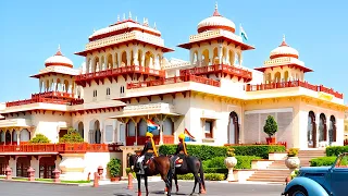 World's Best Hotel - Rambagh Palace Jaipur India, 5 Star Luxury Taj Hotels (full tour)