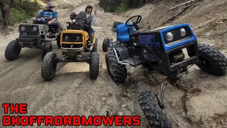 Built off-road mowers go 4x4ing in the mountains