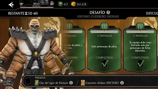 COMPLETANDO EL DESAFÍO DE KINTARO GUERRERO SHOKAN - DIFICULTAD: DIFÍCIL - PARTE 4 - MK Mobile