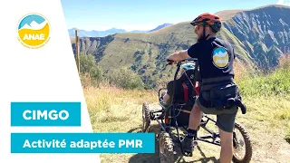 Le Cimgo, fauteuil tout terrain de descente | Activité adaptée PMR en montagne l'été