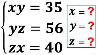 Olympiad Mathematics | Learn How to Solve the System of Equations Fast | Math Olympiad Preparation