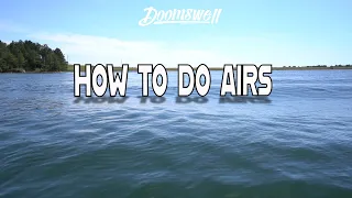 How to get air on a wakesurf board.