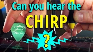 Perceiving Pick Noise: Can You Hear The Chirp? 16 picks compared!