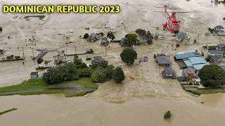 Tropical storm Franklin made landfall in the Dominican Republic today