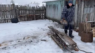 ОДИН ДЕНЬ ИЗ ЖИЗНИ В ДЕРЕВНЕ В ЯНВАРЕ/УЮТНЫЕ, СЕМЕЙНЫЕ ВЫХОДНЫЕ