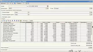 Видеоуроки "1С: Управление торговлей 10.3" урок 9. Инвентаризация