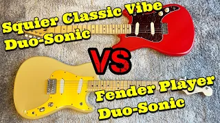 Fender VS Squier Duo-Sonic を比較してみると驚きの結果が‼️