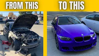 REBUILDING A BMW 335I IN 9 MINUTES!