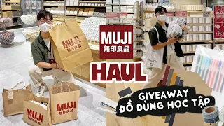 MUJI HAUL // GIVEAWAY ĐỒ ĐÙNG HỌC TẬP // Mình đã tiêu hết gần 6 TRIỆU ở MUJI Hà Nội như thế nào?