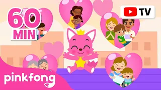 [TV for Kids] Me and My Mom and Dad 💜 | Celebrate Mother's Day Songs | Pinkfong Songs for Kids