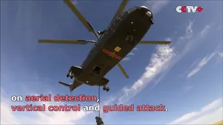 Chinese PLA Z-10 and Z-18 helicopters exercise in high-altitude