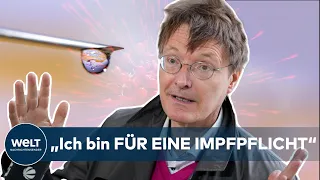 KARL LAUTERBACH: "Ohne Impfpflicht kommen wir langfristig nicht über die Runden" | WELT INTERVIEW