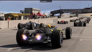 Formula 1 at Laguna Seca in the 1960s lotus (Forza Motorsport)