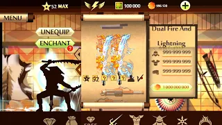 Shadow fight 2 - The most powerfull dual fire and lightning