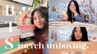 [아미로그] BTS weverse merch unboxing: 19 albums, 2 memories DVD