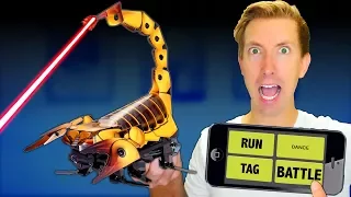 Build a ROBOT in Real Life - Battle Robots vs Fruit Ninja (DIY Gadgets Amazon Tech Unboxing Review)