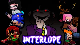 Interlope but Every Turn a Different Character Sings 🎶⚡ (FNF Interlope Everyone Sings It)