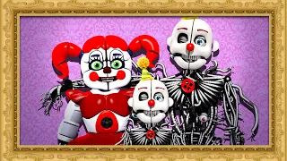 Circus Baby's FAMILY PHOTOS with Glamrock Freddy