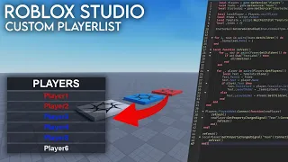 Custom PlayerList GUI with Teams [Roblox Studio]