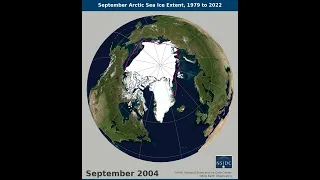 September Arctic Sea Ice Extent 1979 to 2022