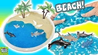 Beach Slime! DIY Summer Slime with Squishy Sea Creatures Doctor Squish