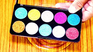 Mixing Makeup Into Slime ! ASMR Slime Coloring With Makeup !! Makeup Slime Compilation #135