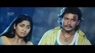 Finally Darshan got his lover Navya | Gaja Kannada Movie Climax Scenes | Darshan Kannada New Movies