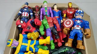 CAPTAIN AMERICA VS IRONMAN VS SPIDERMAN VS IRONMAN VS HULK VS THANOS SUPERHERO AVENGERS UNBOXING