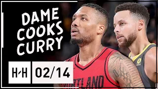 Damian Lillard COOKS Stephen Curry in PG Duel Highlights (2018.02.14) - Dame with 44 Pts!