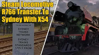 From The Footplate - Steam Locomotive R766 Transfer To Sydney With X54, 19th Of December 2022