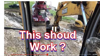 John Deere excavator  pump truck 😜