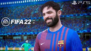 FIFA 22 PS5 | Barcelona Vs Manchester City Ft. Bernardo Silva, Haaland, | UEFA Champions League | 4K