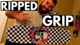 How to Make Your Own GripTape Design on a Andy Anderson Flight Deck 9.13" | Using Powell Ripper Grip