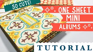 One Page Mini Albums ✧º∙ Made with one sheet of 12x12
