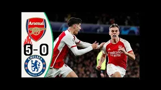 Arsenal vs Chelsea (5-0) | All Goals & Highlights | Premier League 23/24