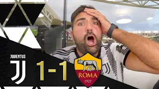 PAREGGIO IMMERITATO!!! JUVENTUS 1-1 ROMA / REACTION DALL' ALLIANZ STADIUM