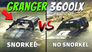 SNORKEL vs NO SNORKEL on Granger 3600LX - Is there any difference?