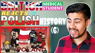 POLISH History REACTION by British student : The Animated history of Poland (Part 3)