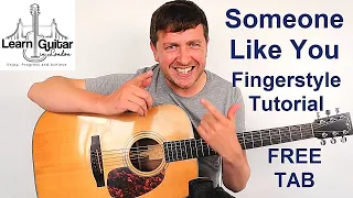 Someone Like You - Fingerstyle Guitar Lesson - Part 1 - Drue James