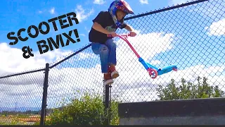 BMX Kids Try Scooter Tricks!